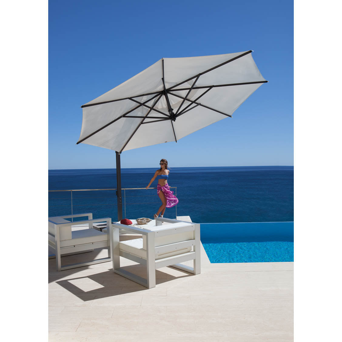 blue offset patio umbrella PURPLE LEAF 10' X 13' Outoor Umbrella Turquoise friendly design FIM C-series 11.5' Offset Patio