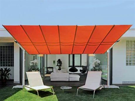 large offset patio umbrella FIM Flexy Aluminum 8' x 10' Rectangular Offset Patio Umbrella