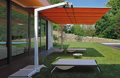 FIM Flexy Aluminum 8' x 14' Rectangular Offset Patio Umbrella FIM Flexy Aluminum 8' x 14' Rectangular Offset Patio Umbrella