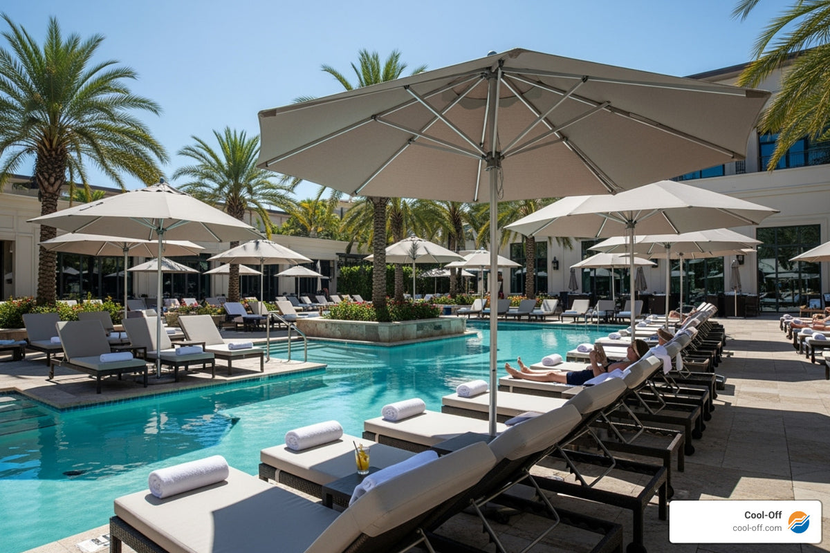 The Giant Leap: Choosing Your Commercial Pool Umbrella