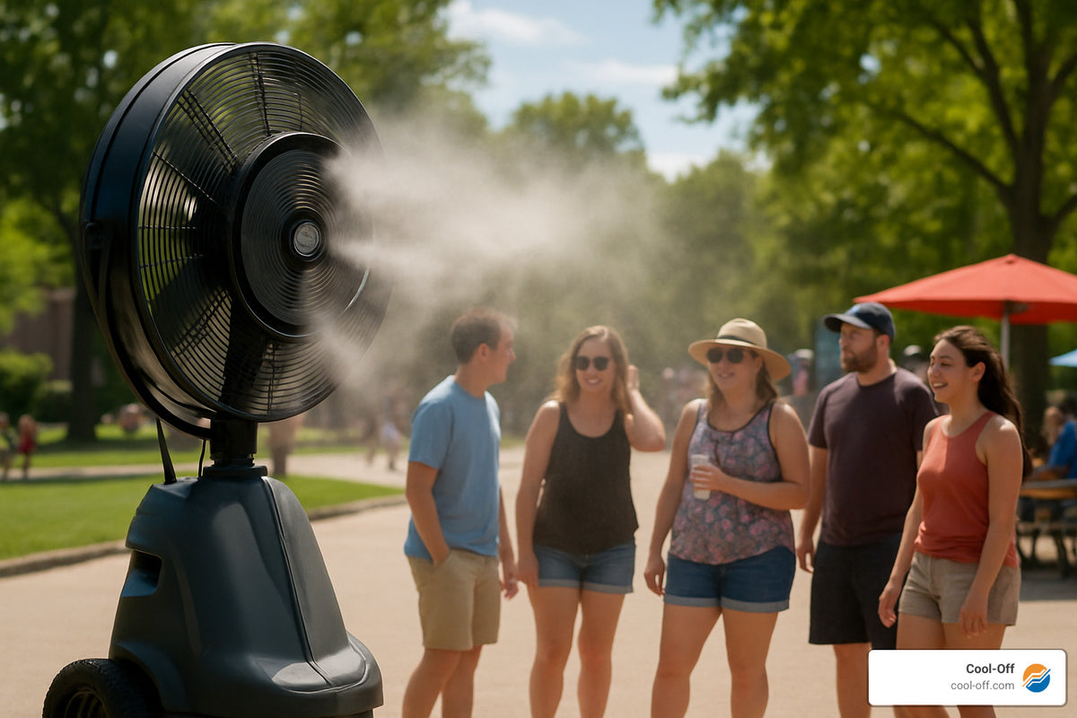 Misting on the Move: Large Portable Fans for Every Occasion
