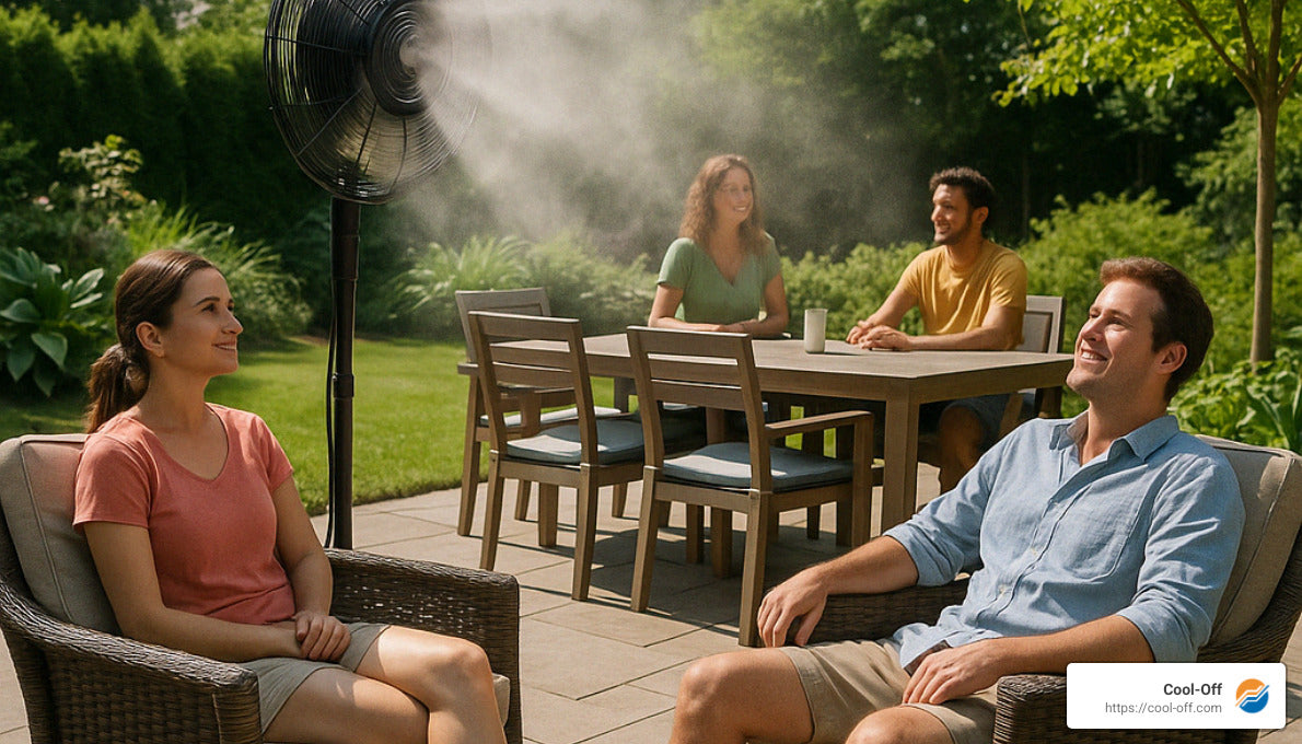 Patio Paradise: Misting Fans to Beat the Heat