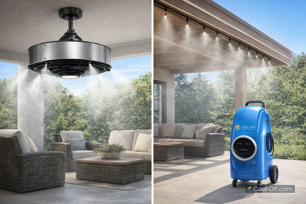 Outdoor Misting Fans for Patios vs. Misting Systems: Which Cooling Option Fits Your Space?