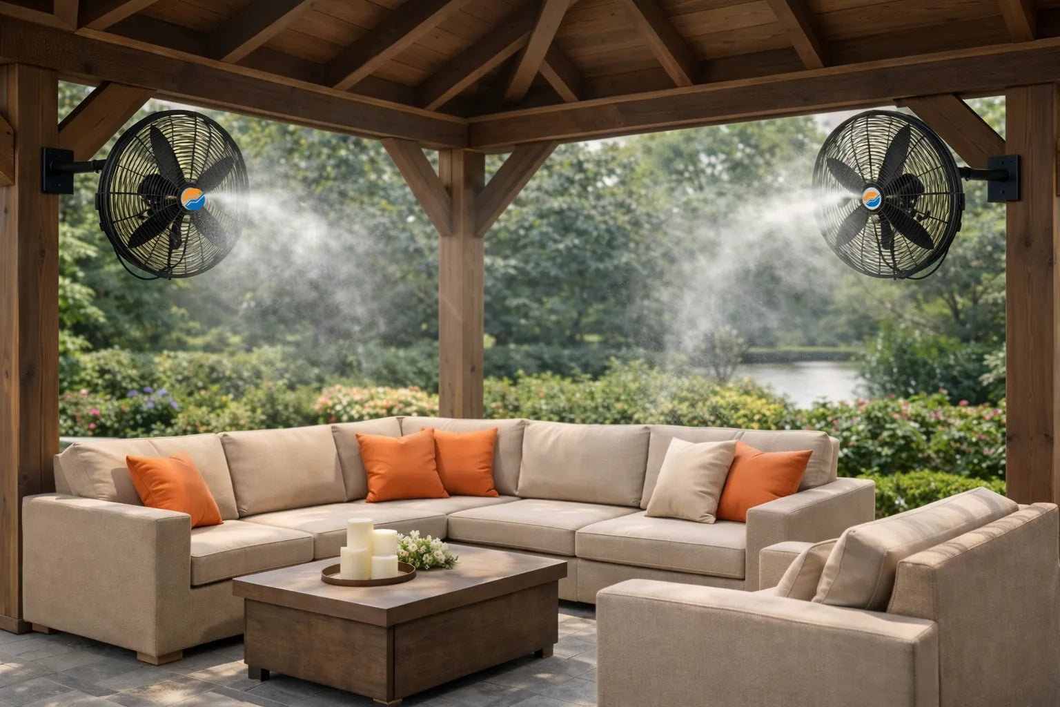 Low Pressure Misting Fans