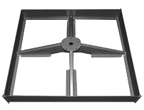 Shademaker Polaris 11'6 Square Crank Lift Offset Patio Umbrella (POL-35S)