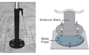 Shademaker Libra 6'6 Square Push Up Patio Umbrella (LIB-20S)