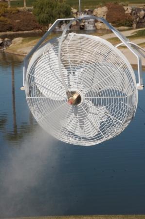 14" High Pressure Misting Fan Kits w/1000 PSI Remote Control Pump