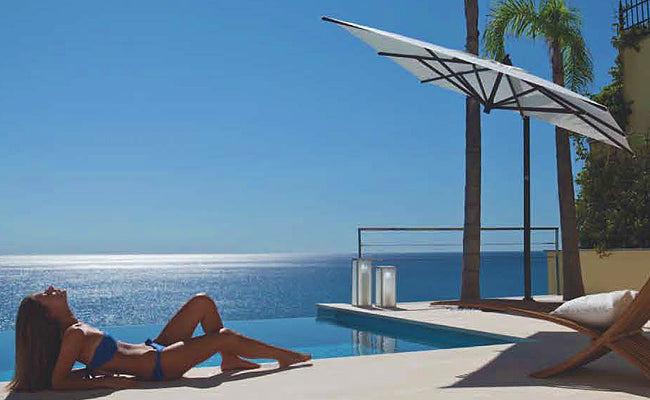 FIM  C-Series 9.5' Square Cantilever Patio Umbrella