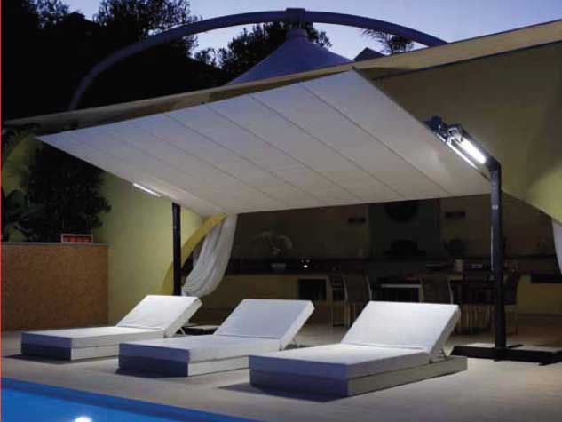 FIM Flexy Aluminum 10' x 12' Rectangular Offset Patio Umbrella FIM Flexy Aluminum 10' x 12' Rectangular Offset Patio Umbrella