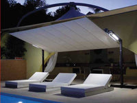 FIM Flexy Aluminum 10' x 12' Rectangular Offset Patio  Umbrella