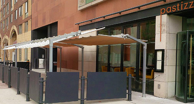 FIM Flexy Aluminum 8' x 14' Rectangular Offset Patio Umbrella FIM Flexy Aluminum 8' x 14' Rectangular Offset Patio Umbrella