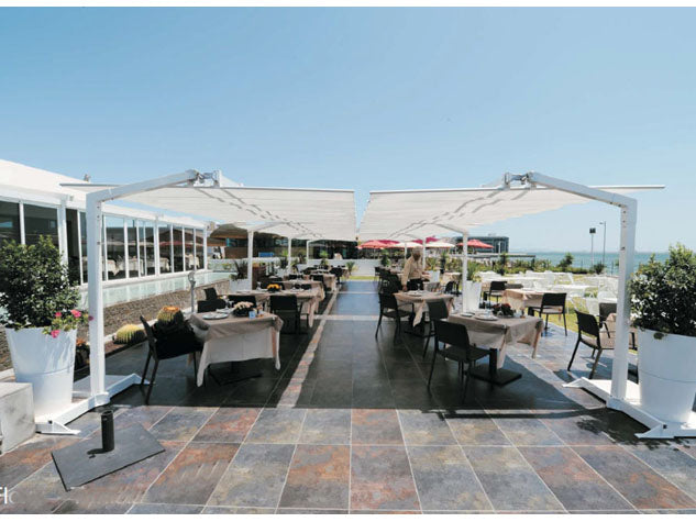 FIM Flexy Aluminum 10' x 10' Rectangular Offset Patio Umbrella