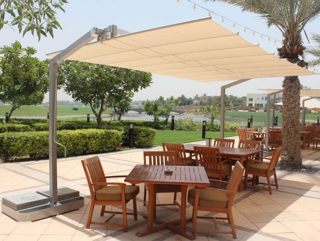 FIM Flexy Aluminum 8' x 10' Rectangular Offset Patio Umbrella FIM Flexy Aluminum 8' x 10' Rectangular Offset Patio Umbrella