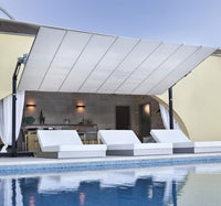 FIM Flexy Aluminum 10' x 12' Rectangular Offset Patio  Umbrella