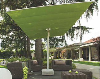FIM Flexy Twin Aluminum 8' X 17' Rectangular Offset Patio Umbrella