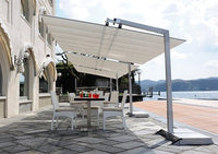 FIM Flexy Aluminum 8' x 12' Rectangular Offset Patio Umbrella