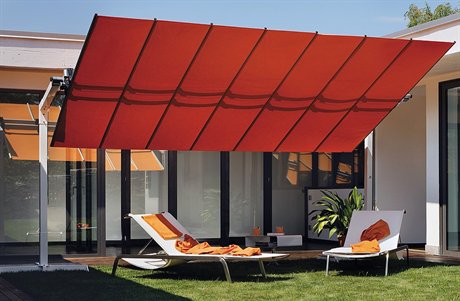 FIM Flexy Aluminum 8' x 16' Rectangular Offset Patio Umbrella