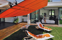 FIM Flexy Aluminum 8' x 16' Rectangular Offset Patio Umbrella