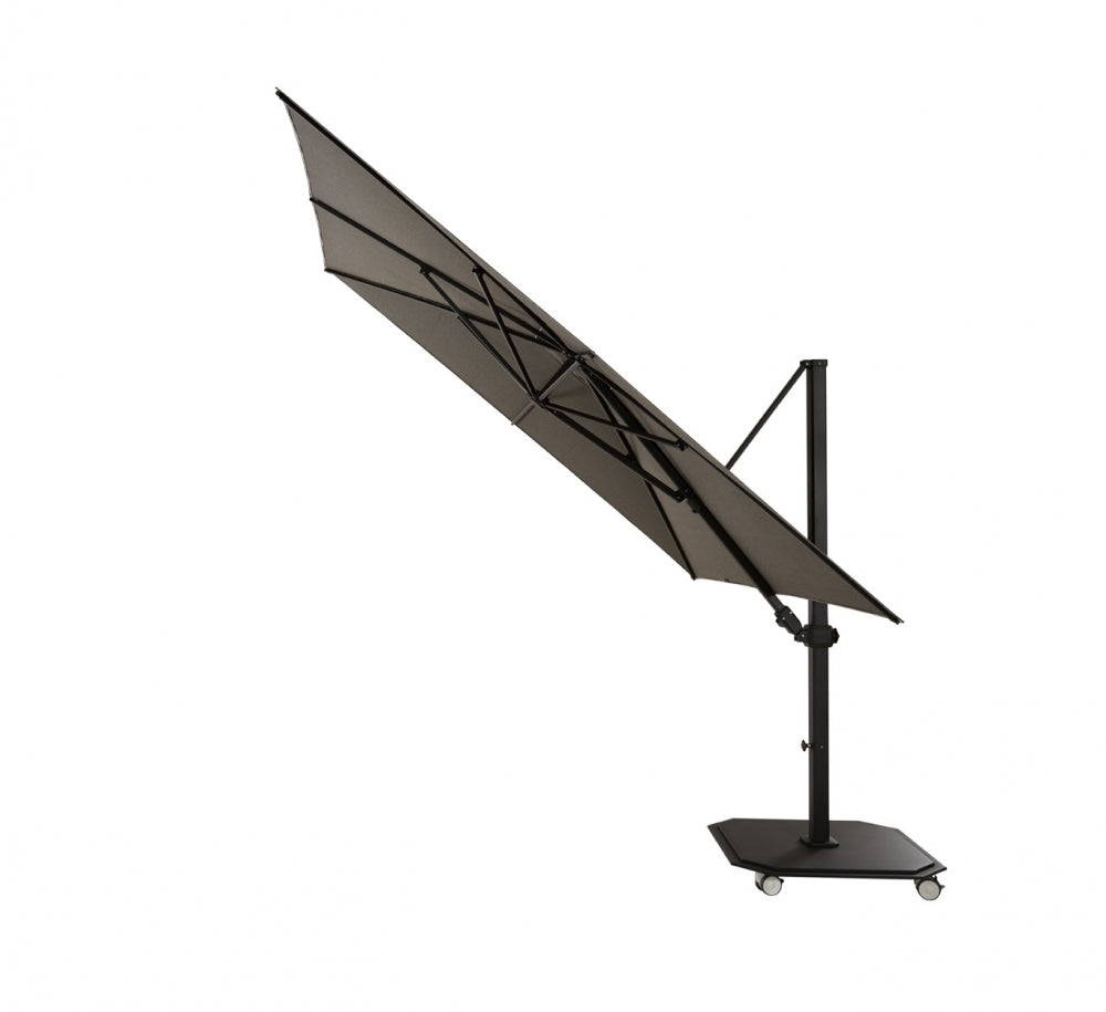 adjustable patio umbrella with stand Jardinico Sidepost Crank Lift Patio Umbrella JCP.301