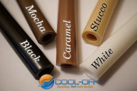 Set of Cool-Off brand lip balms in various colors with labeled names on a light background.