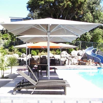 Shademaker Astral 13' Square Pulley Lift Patio Umbrella (AST-40S)