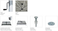 Shademaker Astral 16'6 Octagon Pulley Lift Patio Umbrella (AST-50)