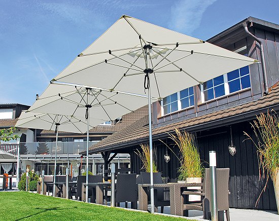 Shademaker Libra 8' Square Push Up Patio Umbrella (LIB-25S)