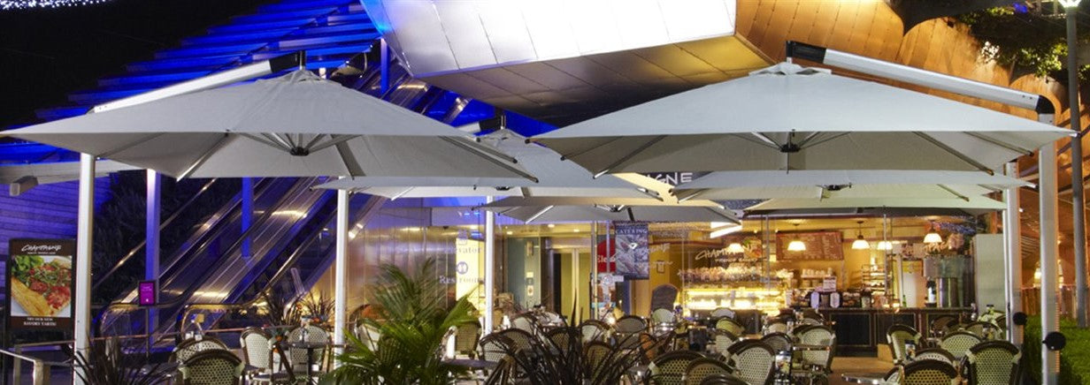 Shademaker Galaxy 13'1 Crank Lift  Patio Umbrella (SMGALAXY40S)