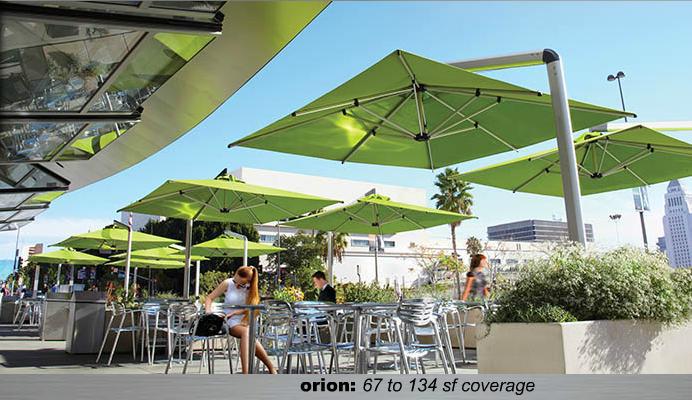 Shademaker Orion 10' Square Crank Lift Offset Patio Umbrella (ORI-30S)