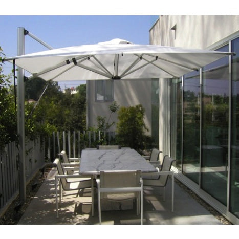 Shademaker Solaris 10' Square Crank Lift Offset Patio Umbrella (SOL-30S)