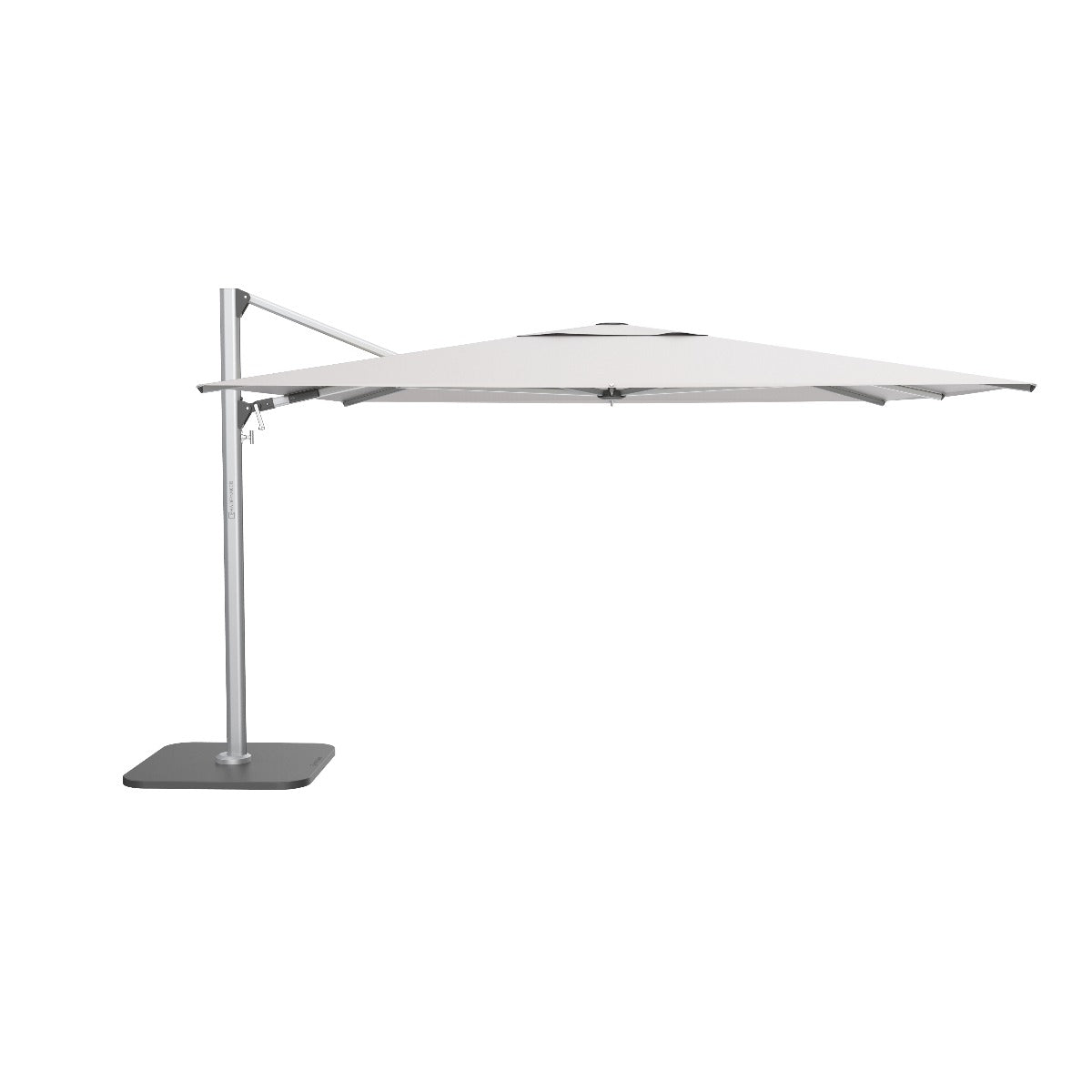 cantilever patio umbrellas commercial Polaris LX 13' Square Aluminum Commercial Cantilever Patio Umbrella