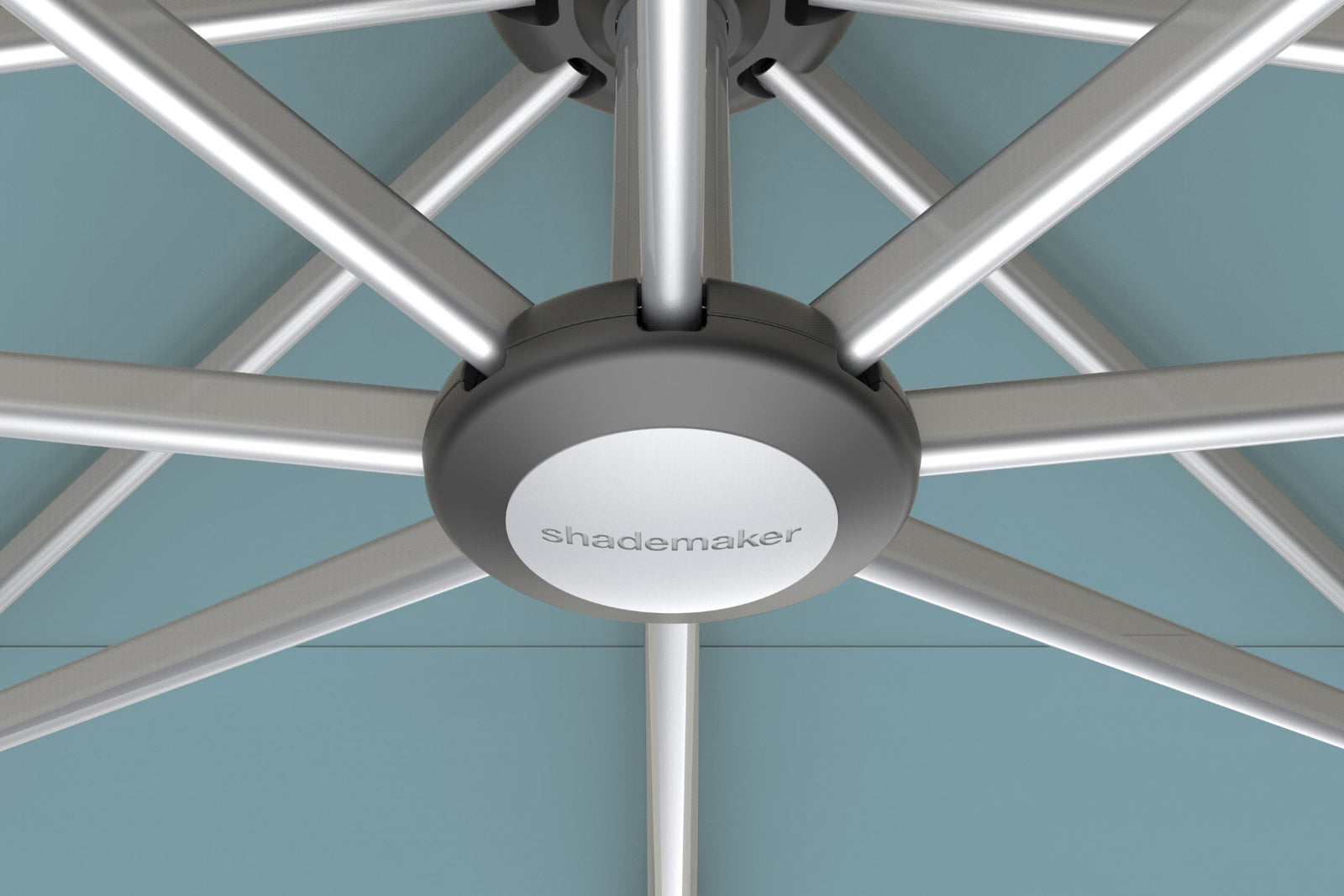 Shademaker Solaris 10' Square Crank Lift Offset Patio Umbrella (SOL-30S)