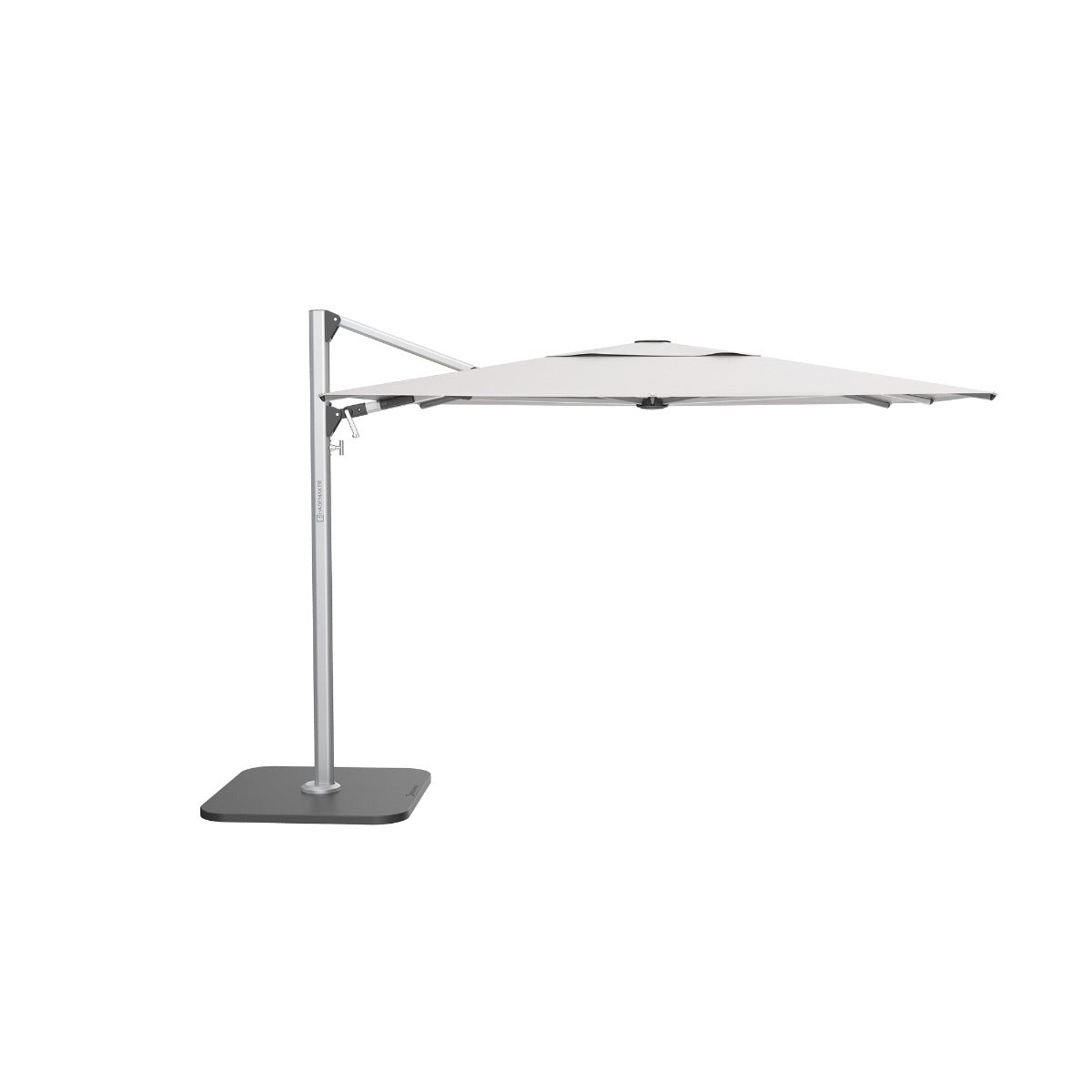 Shademaker Solaris LX 10' Square Aluminum Cantilever Patio Umbrella