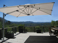 Shademaker Polaris 13' Square Crank Lift Offset Patio Umbrella (POL-40S)