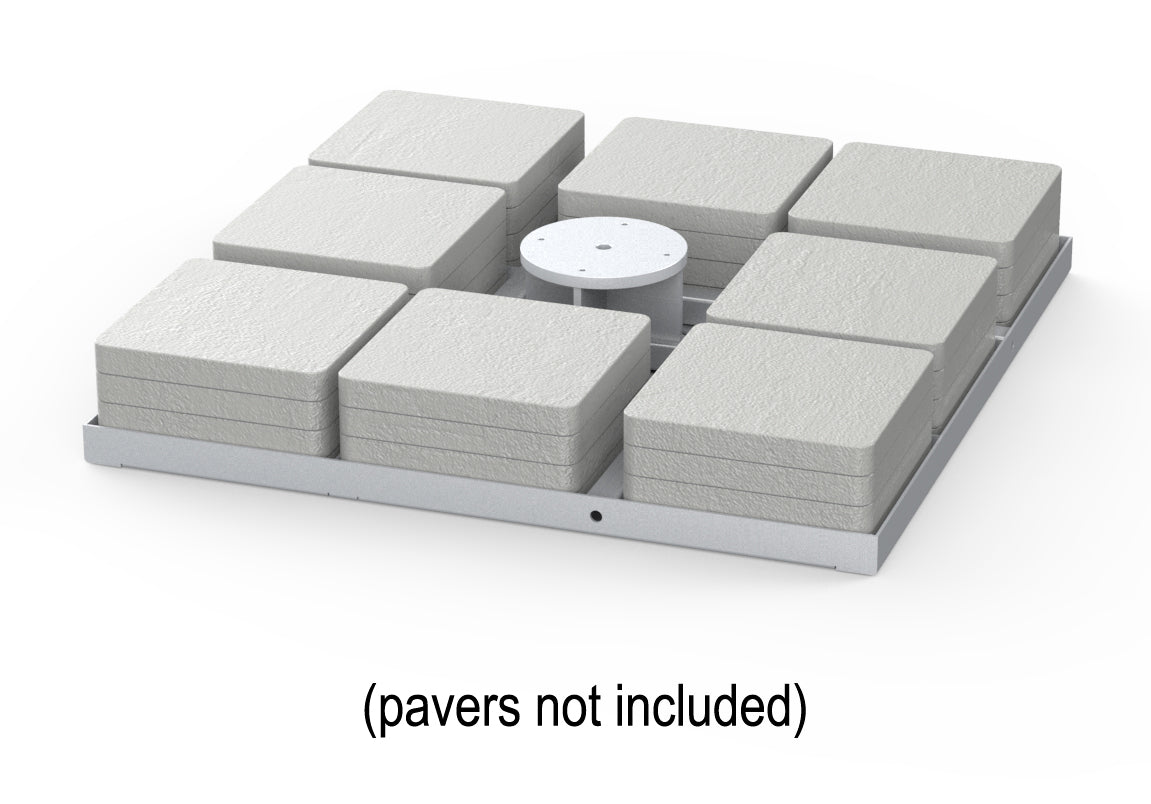 Shademaker Polaris 11'6 Square Crank Lift Offset Patio Umbrella (POL-35S)