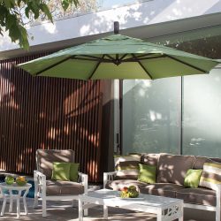 living accents 181.1 in. tiltable triple canopy octagon patio umbrella Treasure Garden 11' Octagon Cantilever Umbrella