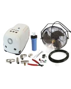 14" High Pressure Misting Fan Kits w/1000 PSI Remote Control Pump 
