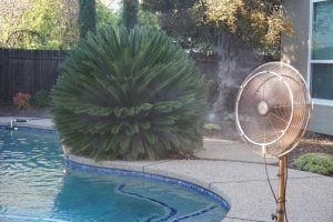 misting-fan-at-backyard-pool